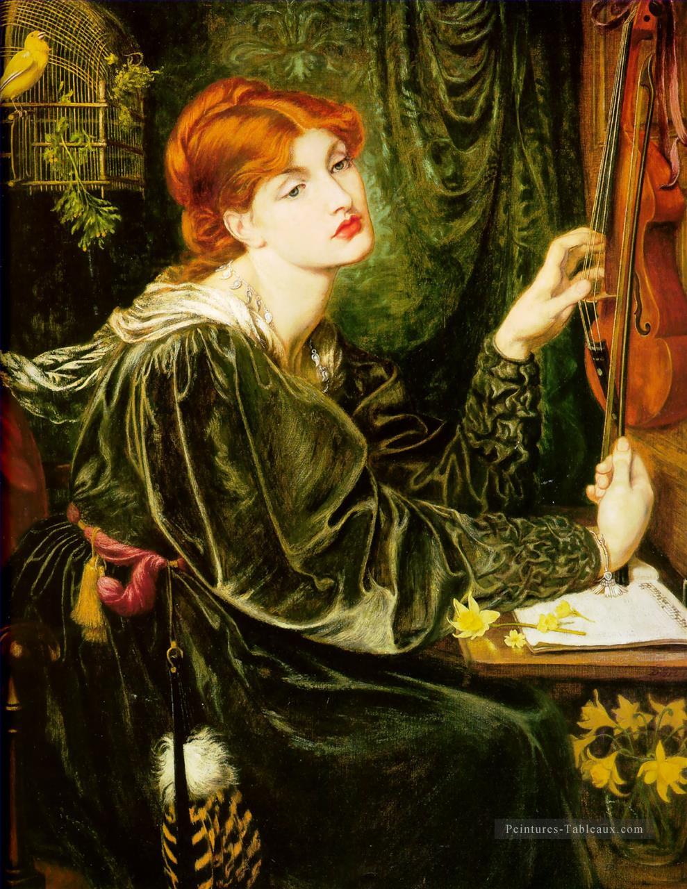 Veronica Veronese préraphaélite Fraternité Dante Gabriel Rossetti Peintures à l'huile